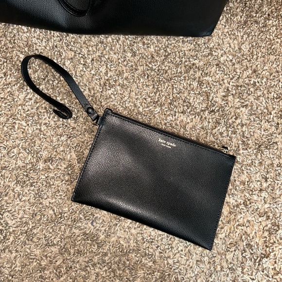 Kate Spade Large Black Tote with Matching Pouch ♠️ - Picture 2 of 13